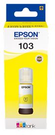 Epson Ink Bottle Yellow 103, 1 X 65.0 Ml, 4, 5K Pages, For Its L1110, 3110, 3111, 3150, 3151, 5190, 3156, 3160, 1210, 1250, 3210, 3211, 3250, 3251, 3256, 3260, 3266, 5290, 5296, 5590, 3550, 3560, 11050, 1230, 1270, 3230, 3231, 3270, 3271, 3276, 3280, 3286