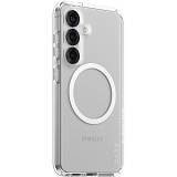 CARE Flagship Case Clear w. white QI Compatible Galaxy S25