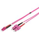 DIGITUS LWL Patchkabel LC -> SC 3.00m Multimode Duplex OM4