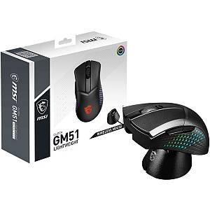 MSI Clutch GM51 Lightweight WIRELESS Gaming Maus. Black