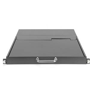 DIGITUS Modulare HD LCD KVM Konsole mit 17 TFT. 8-Port CAT 5 KVM Anschluss. Touchpad. US Tastaturlayout