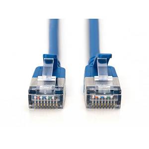 DIGITUS Patchkabel CAT 6A F/FTP Slim 5.00m blue