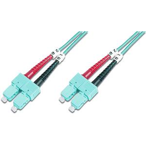DIGITUS LWL Patchkabel SC -> SC 2.00m Multimode Duplex OM3