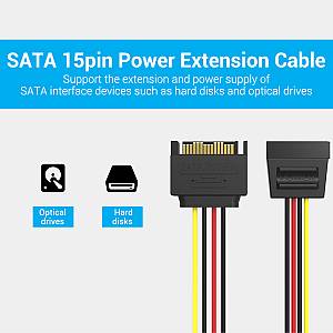 Vention IT Cable SATA 15P Power Extension 0.3m KDABY