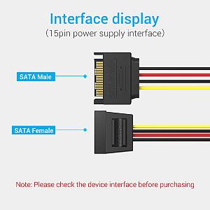 Vention IT Cable SATA 15P Power Extension 0.3m KDABY