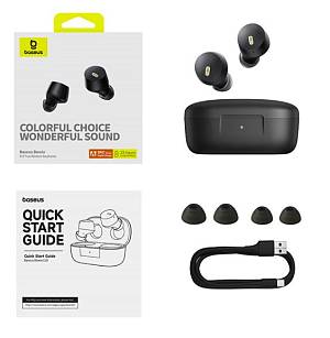 Baseus Headphones In Ear Beans TWS Bowie E18 Black
