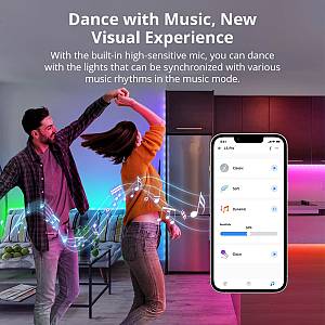 Sonoff Smart LED Light Strip RGBIC Outdoor IP54 Wi-Fi/BT L3-5M-P