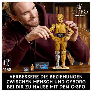 LEGO Star Wars C-3PO - ein baubarer Droide 75398