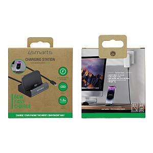 4smarts Ladestation VoltDock USB-C 60W. grau
