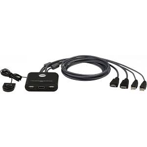 ATEN CS22HF USB FHD HDMI Kabel Switch 2-Port