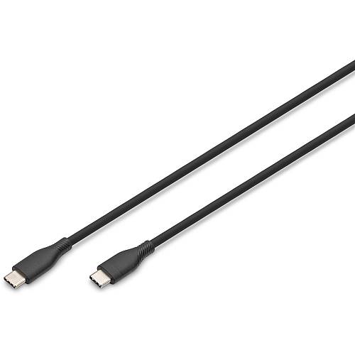 DIGITUS USB 2.0 Kabel Typ C -C Silikon St/St 2m black