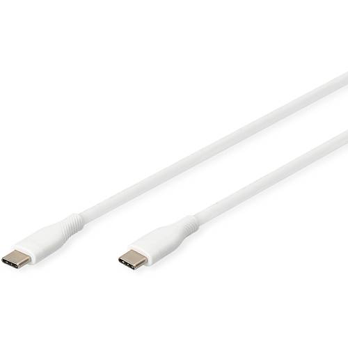 DIGITUS USB 2.0 Kabel Typ C -C Silikon St/St 2m weiß