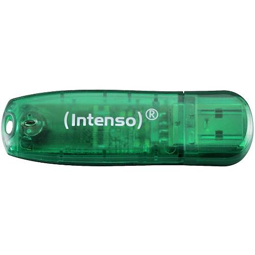 STICK 8GB USB 2.0 Intenso 3502460 Rainbow Line Green