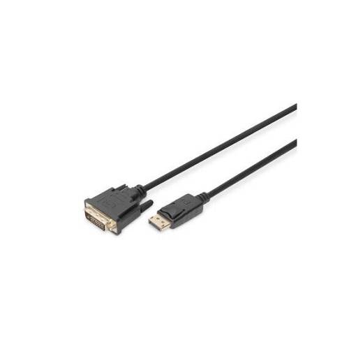 DIGITUS DisplayPort Adapterkabel, DP auf DVI-D, 3,0m, sw