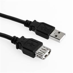 Kabel USB 2.0 Verlängerung 1.0m black