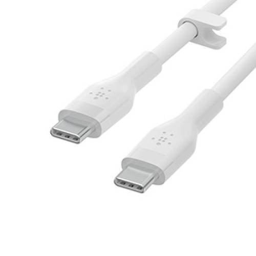 BOOST CHARGE™  USB-C to USB-C 2.0_silicone, 2M, White