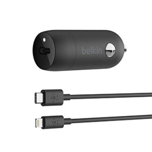 18W  USB-C  PD Car Charger with USB-C to LTG Cable 1.2m Cable
