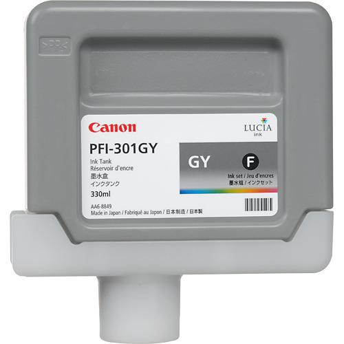 Canon Ink Cartridge Pfi-301 Grey Pigment Ink Tank For IPF800, IPF8100