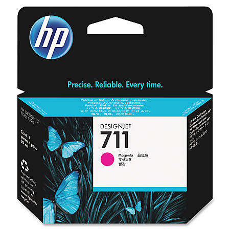Hp Ink Cartridge Magenta, Hp 711, 29ML, For Designjets T120, T125, T130, T520, T525, T530 Series