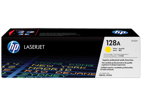 Hp Toner Yellow, Hp 128A, For Printers Color Laserjet CP1525, CM1415 - 1.300 Pages