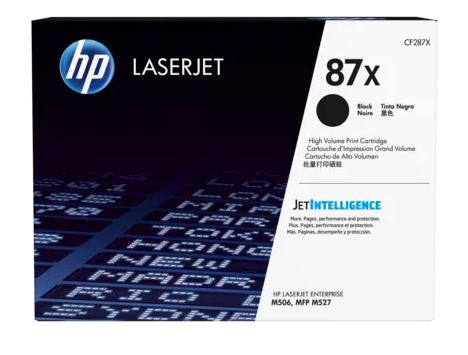 Hp Toner Black, Hp 87X, High Yield For Laserjet M527C, M506DN, M506X, M527DN, M527F - 18.000 Pages