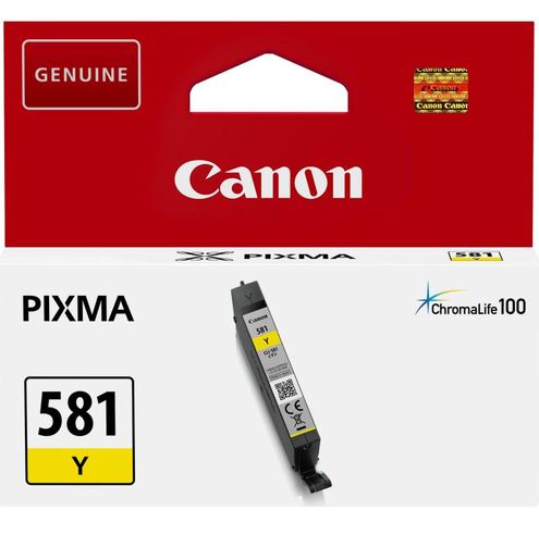 Canon Ink Cartridge Cli-581 Yellow For TS6150, TS8150, TS9150, TR8550, TS705