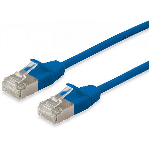 Equip Patchkabel Cat6A F/FTP 2xRJ45 20.00m blue Slim LSZH Polybeutel