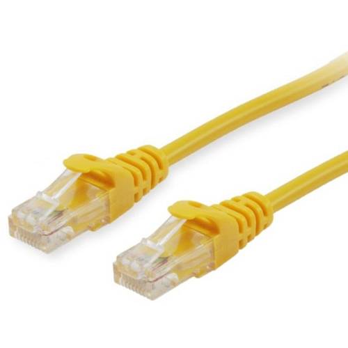 Equip PatchCable Cat6 U/UTP 2xRJ45 0.50m yellow Polybeutel