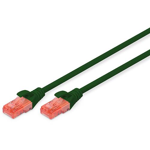 DIGITUS Patchkabel Cat6 U/UTP 2xRJ45 5.0m green LSZH
