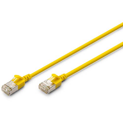 DIGITUS Patchkabel CAT 6A F/FTP Slim 2.00m yellow