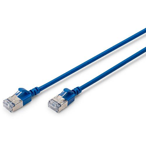 DIGITUS Patchkabel CAT 6A F/FTP Slim 1.50m blue