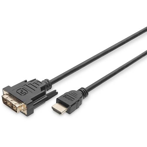 DIGITUS HDMI-Kabel A->DVI(18+1) St/St 2.0m black FullHD