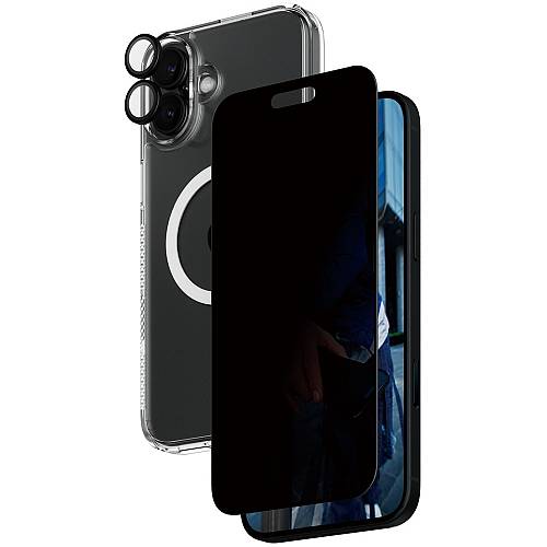 PanzerGlass 3-in-1 Privacy Protection iPhone 16 Plus