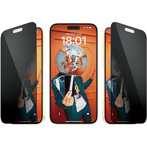 PanzerGlass Privacy Screen Protector iPhone 15 Plus. UWF