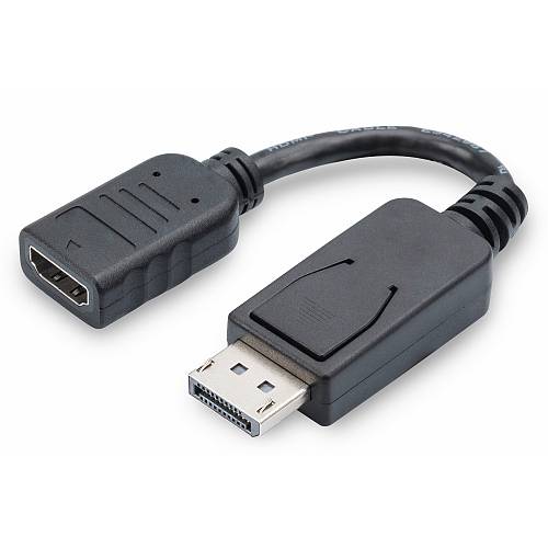DIGITUS DisplayPort -> HDMI Adapter/Konverter. 0.15m. schw.