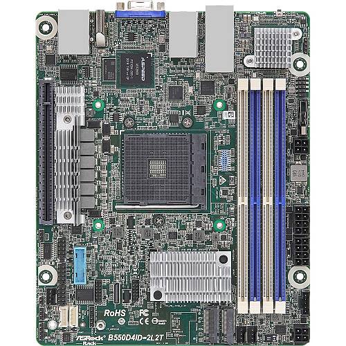 ASRock Mainboard B550D4ID-2L2T mini-ITX Sockel AM4 Single