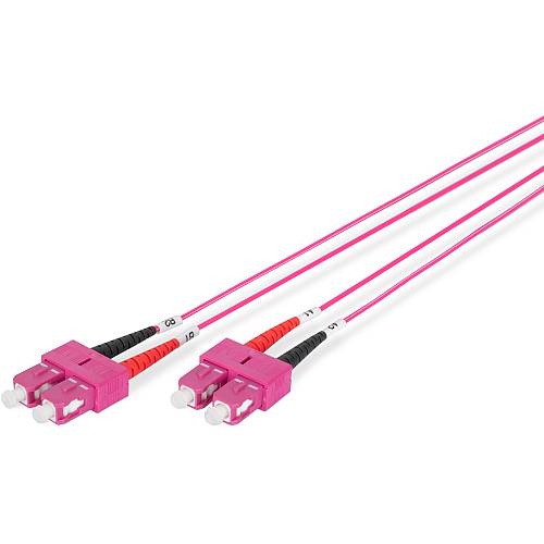 DIGITUS LWL Patchkabel SC -> SC 1.00m Multimode Duplex OM4