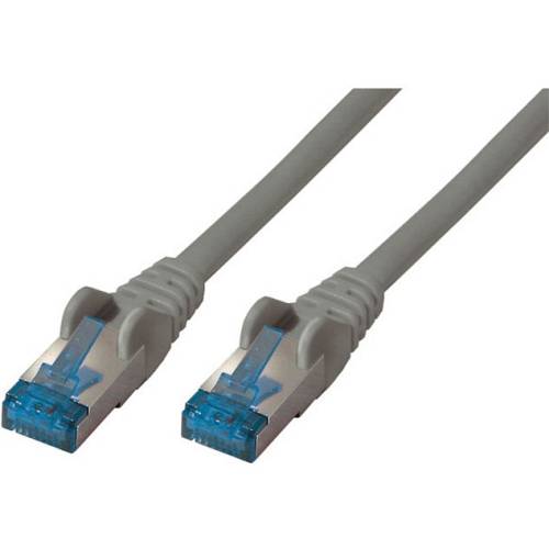 Patchkabel CAT6a RJ45 S/FTP PiMF 0.5m Grau