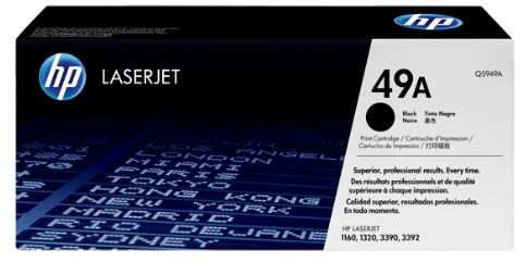 Hp Toner Black, Hp 49A, For Printers Monochrome Laserjet 1160, 1320, 3390 Series - 2.500 Pages