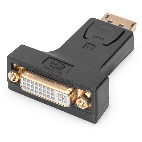 DIGITUS DisplayPort Adapter DPort -> DVI-I St/Bu Polybeutel