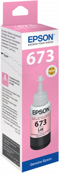 Epson Ink Bottle Light Magenta T6736, 1 X 70.0 Ml, 4K Pages, For Its 6 Clr, L800, L805, L810, L850, L1800