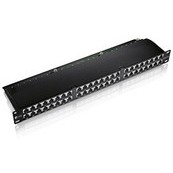 Equip Patchpanel 48x RJ45 Cat6 19 FTP 1HE ISO/IEC black