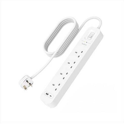SURGE 4 sockets 525J, 18W, USB A + C