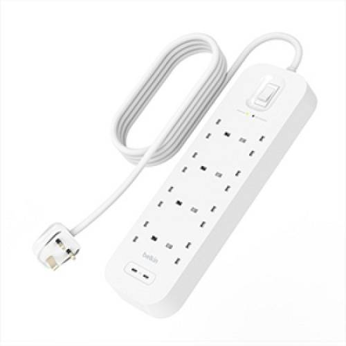 SURGE 8 sockets 900J, 30W, DUAL USB C