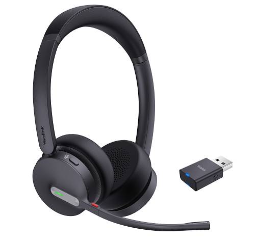 Yealink Headset Wireless Dual-Mode DECT/Bluetooth 3-Mic NC with DECT Dongle WH64 Hybrid Dual Teams