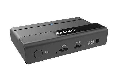 Unitek KVM USB-C 2-Port Switch with 4-Port USB Hub H1310A