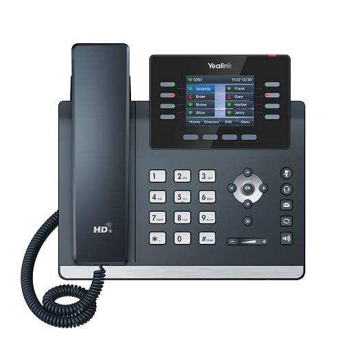 Yealink IP Phone Desktop PoE 2.8 Gigabit, USB, Expansion & Color Screen T44U