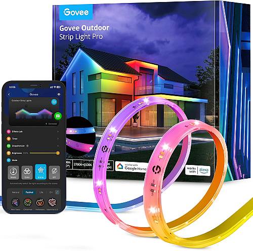 Govee Outdoor LED Strip Smart RGBIC WiFi & BT Lights 10m -EU- H70A1