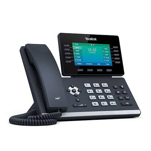 Yealink IP Phone Desktop PoE 4.3 Gigabit, Color Screen, USB, Expansion, Bluetooth & Wi-Fi T54W