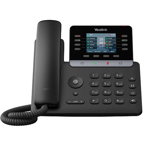 Yealink IP Phone Desktop PoE 2.8 Gigabit, USB, Expansion, Color Screen, Bluetooth & Wi-Fi T73W